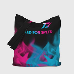 Сумка-шоппер Need for Speed - neon gradient: символ сверху