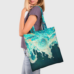 Сумка-шопер Поток воды, цвет: 3D-принт — фото 2