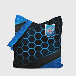 Сумка-шоппер Объемные соты - герб России