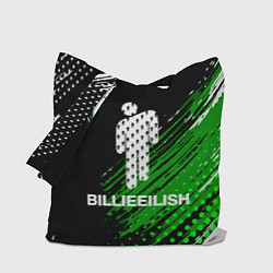Сумка-шопер Billie eilish - краска, цвет: 3D-принт