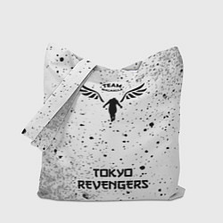 Сумка-шопер Tokyo Revengers японский шрифт - символ, надпись, цвет: 3D-принт