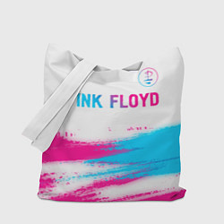 Сумка-шоппер Pink Floyd neon gradient style: символ сверху