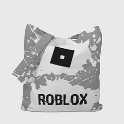 Сумка-шоппер Roblox glitch на светлом фоне: символ, надпись