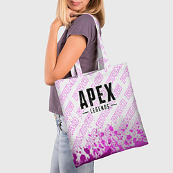 Сумка-шопер Apex Legends pro gaming: символ сверху, цвет: 3D-принт — фото 2