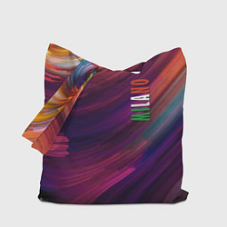 Сумка-шоппер Разноцветная экспрессивная композиция - Milano