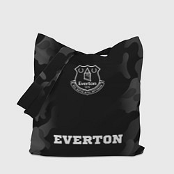 Сумка-шоппер Everton sport на темном фоне: символ, надпись