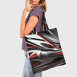 Сумка-шопер Блестящие фигуры, цвет: 3D-принт — фото 2