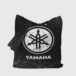 Сумка-шоппер Yamaha с потертостями на темном фоне