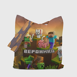 Сумка-шопер Вероника Minecraft, цвет: 3D-принт