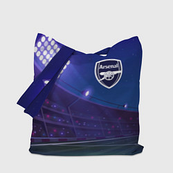 Сумка-шопер Arsenal ночное поле, цвет: 3D-принт