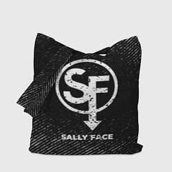 Сумка-шопер Sally Face с потертостями на темном фоне, цвет: 3D-принт