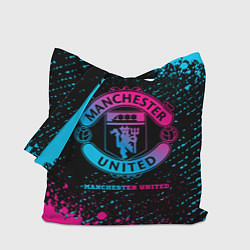 Сумка-шоппер Manchester United - neon gradient
