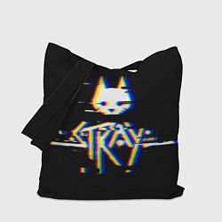 Сумка-шоппер Stray glitch logo