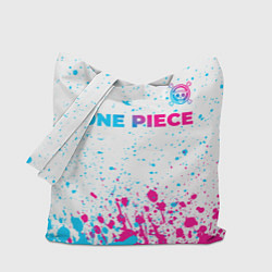 Сумка-шоппер One Piece neon gradient style: символ сверху