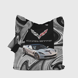 Сумка-шопер Chevrolet Corvette - Motorsport - Racing team, цвет: 3D-принт