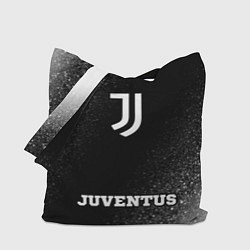 Сумка-шоппер Juventus sport на темном фоне: символ, надпись
