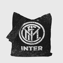 Сумка-шоппер Inter с потертостями на темном фоне