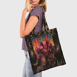 Сумка-шопер DOS DOOM - Baron of hell, цвет: 3D-принт — фото 2