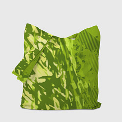 Сумка-шопер Зеленый абстрактный камуфляж, цвет: 3D-принт