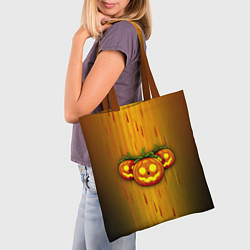Сумка-шопер Тыквы-Хэллоуин, цвет: 3D-принт — фото 2