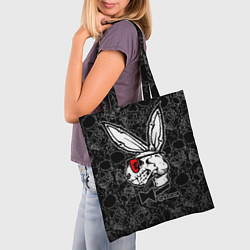 Сумка-шопер Playboy Skull - Rabbit 2023, цвет: 3D-принт — фото 2