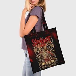 Сумка-шопер Slipknot red black, цвет: 3D-принт — фото 2