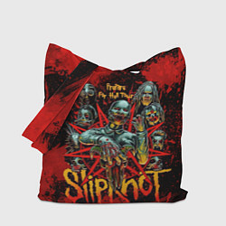Сумка-шопер Slipknot red satan, цвет: 3D-принт