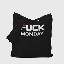 Сумка-шопер Fuck monday - antibrand, fila, цвет: 3D-принт