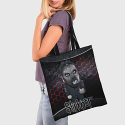 Сумка-шопер Slipknot dark black, цвет: 3D-принт — фото 2