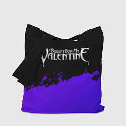 Сумка-шоппер Bullet For My Valentine purple grunge