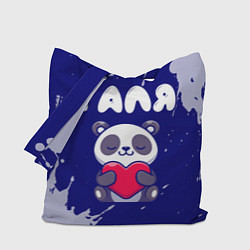 Сумка-шоппер Галя панда с сердечком