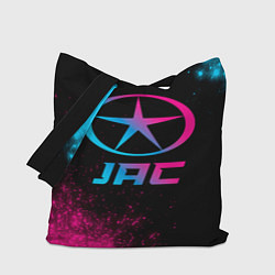 Сумка-шопер JAC - neon gradient, цвет: 3D-принт