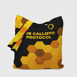 Сумка-шоппер The Callisto Protocol - gold gradient: символ свер