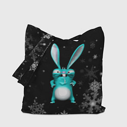 Сумка-шопер Cheeky rabbit celebrates the new year, цвет: 3D-принт