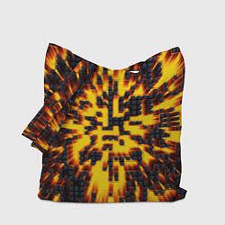 Сумка-шопер Неоновый взрыв - яркое свечение, цвет: 3D-принт