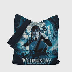 Сумка-шопер Wednesday Addams 2022, цвет: 3D-принт
