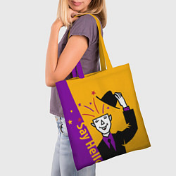 Сумка-шопер Скажи Привет, цвет: 3D-принт — фото 2