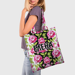Сумка-шопер Елена в цветах, цвет: 3D-принт — фото 2