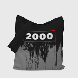 Сумка-шоппер 2000 - в красной рамке на темном