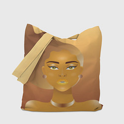 Сумка-шопер Golden girl, цвет: 3D-принт
