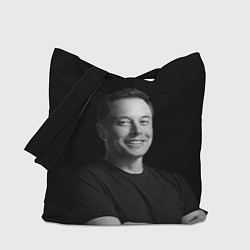 Сумка-шопер Илон Маск, портрет, цвет: 3D-принт