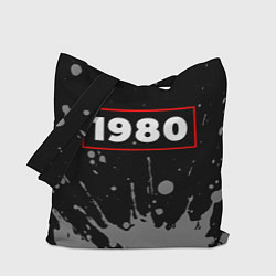 Сумка-шоппер 1980 - в красной рамке на темном