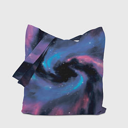 Сумка-шопер Ручная роспись галактики акварелью, цвет: 3D-принт
