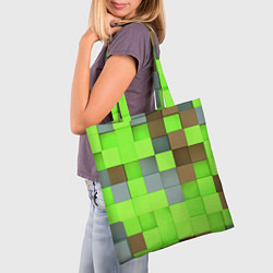 Сумка-шопер Никита майнкрафт, цвет: 3D-принт — фото 2