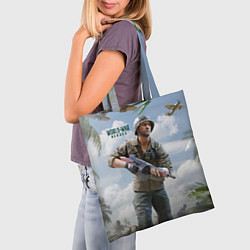 Сумка-шопер World War Heroes солдат, цвет: 3D-принт — фото 2