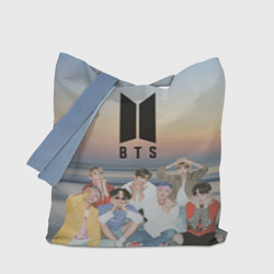 Сумка-шопер BTS sunset, цвет: 3D-принт