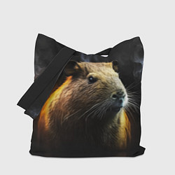 Сумка-шоппер Капибара и дым