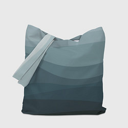 Сумка-шопер Бирюзовые волны, цвет: 3D-принт