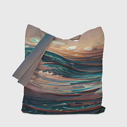 Сумка-шопер Необъятный океан, цвет: 3D-принт