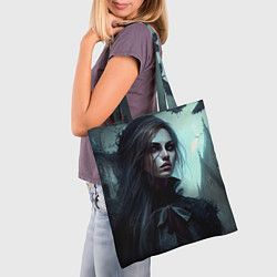 Сумка-шопер Готическая девушка Гэйлавира, цвет: 3D-принт — фото 2